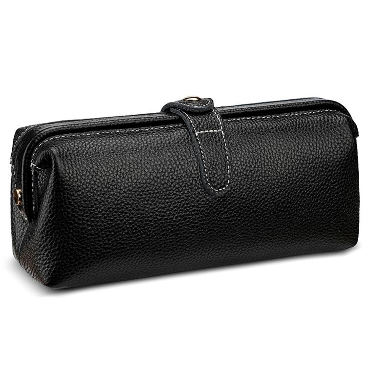 Convenient Washing Genuine Leather Makeup Tool Storage Bag