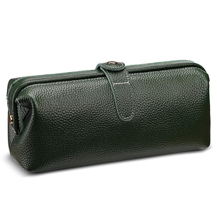 Convenient Washing Genuine Leather Makeup Tool Storage Bag
