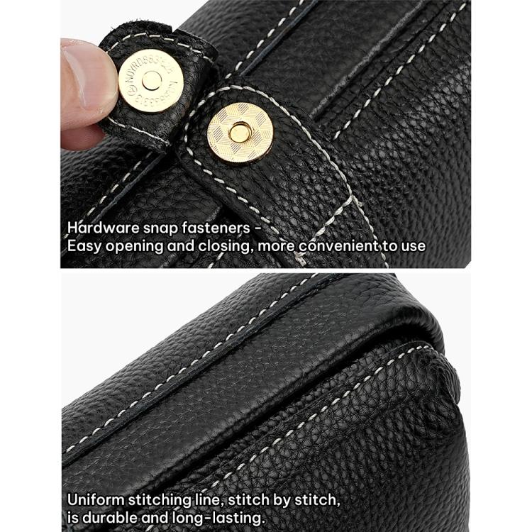 Convenient Washing Genuine Leather Makeup Tool Storage Bag