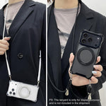 XDcase Pivot Stand Four-Corner Hole Magnetic Phone Case, Lanyard Not Included, For iPhone 17 Pro Max, For iPhone 17 Pro