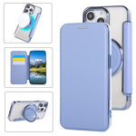 Ultra-thin Rotation Holder Magnetic Plating Vegan Leather Phone Case, For iPhone 15, For iPhone 14 / 13, For iPhone 14 Pro, For iPhone 14 Pro Max, For iPhone 13 Pro Max, For iPhone 13 Pro