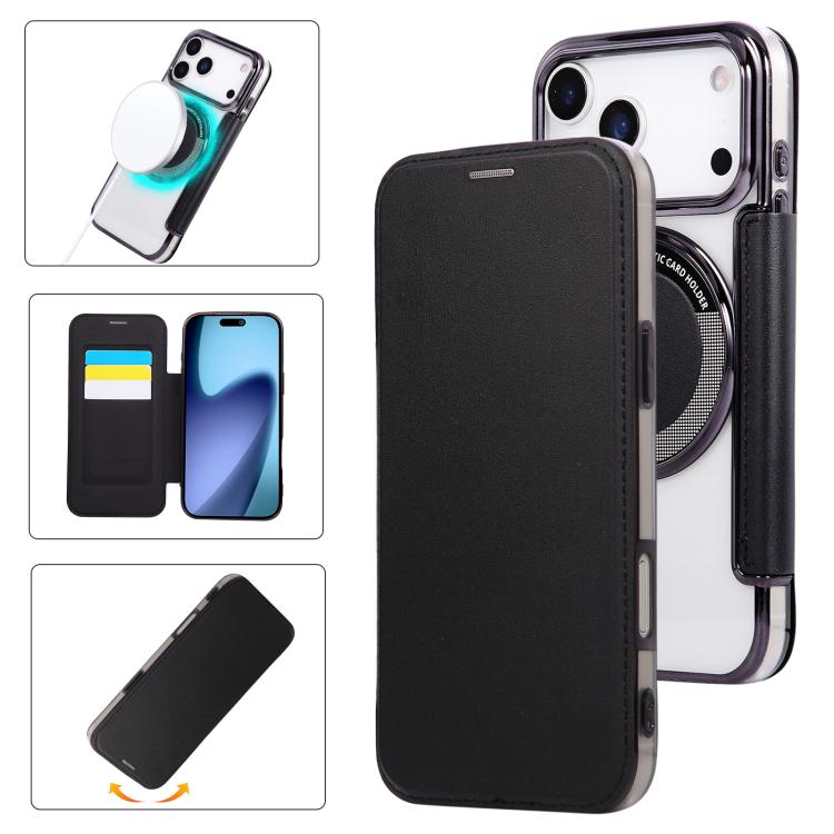 Ultra-thin Magnetic Plating Vegan Leather Phone Case, For iPhone 17 Pro Max, For iPhone 17 Pro, For iPhone 17, For iPhone Air, For iPhone 16e, For iPhone 16 Pro Max