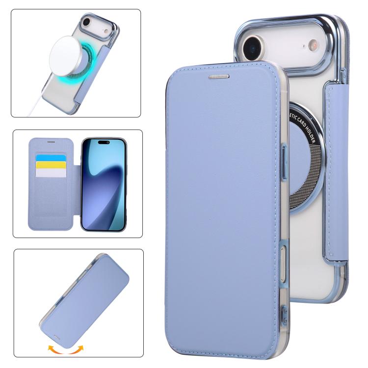 Ultra-thin Magnetic Plating Vegan Leather Phone Case, For iPhone 17 Pro Max, For iPhone 17 Pro, For iPhone 17, For iPhone Air, For iPhone 16e, For iPhone 16 Pro Max