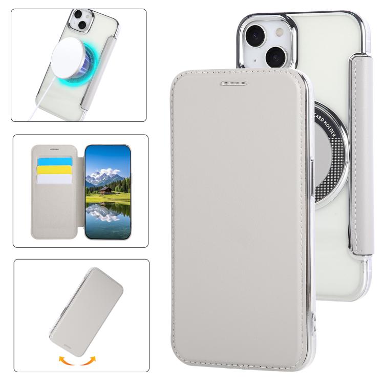 Ultra-thin Magnetic Plating Vegan Leather Phone Case, For iPhone 15, For iPhone 14 / 13, For iPhone 14 Pro, For iPhone 14 Pro Max, For iPhone 13 Pro Max, For iPhone 13 Pro
