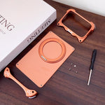 Jaguar Original Color Frameless 360 Rotation Holder Magnetic Phone Case, For iPhone 17 Pro Max, For iPhone 17 Pro