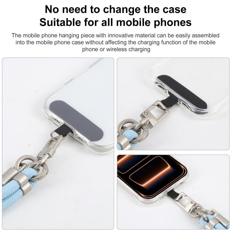 Polyester Rope Spliced Adjustable Crossbody Phone Lanyard