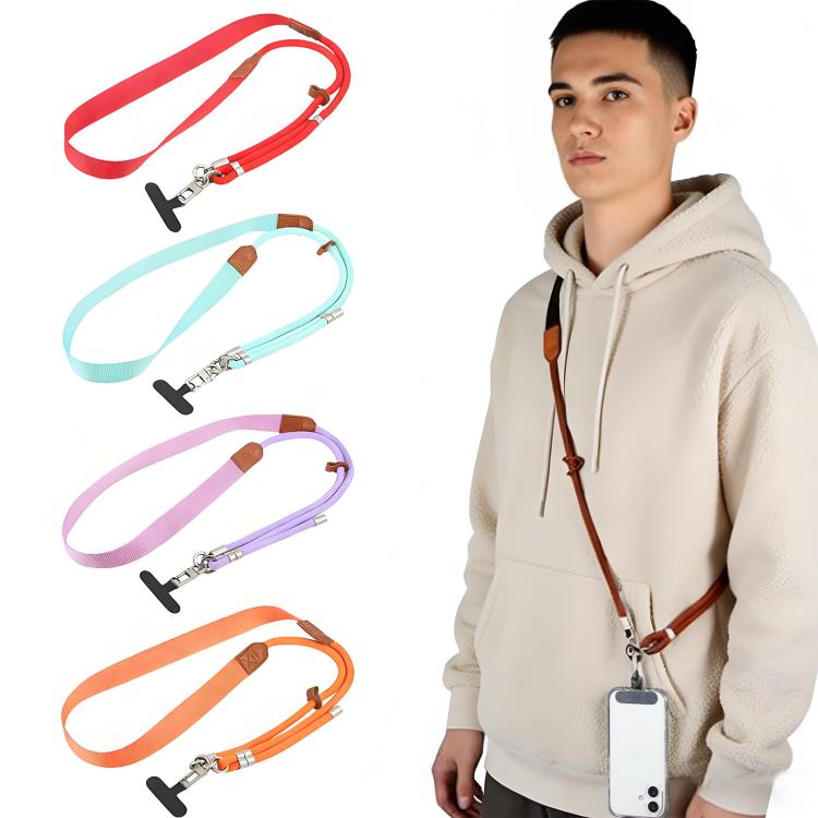 Polyester Rope Spliced Adjustable Crossbody Phone Lanyard