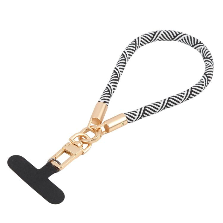 Gold-Tone Buckle Short Phone Lanyard Wrist Strap