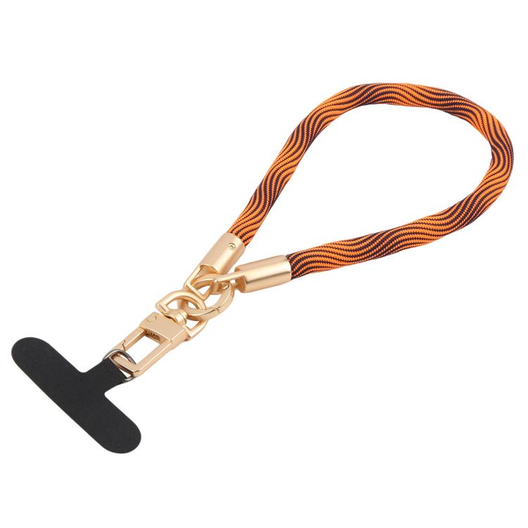 Gold-Tone Buckle Short Phone Lanyard Wrist Strap