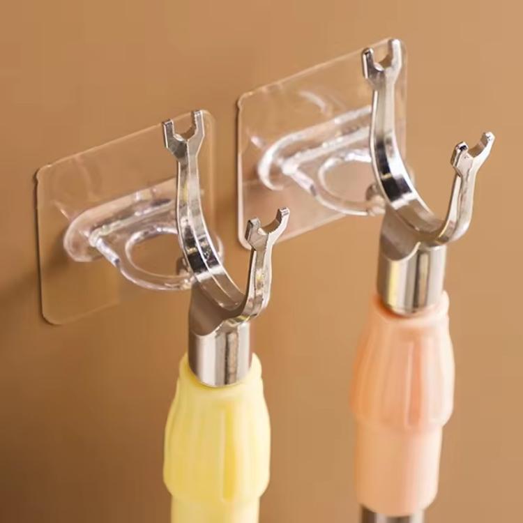 100pcs/Pack Multifunctional Transparent Self-Adhesive Round Hook