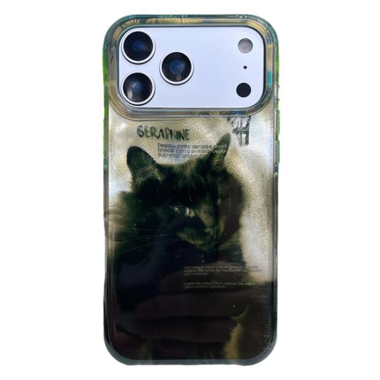 غطاء هاتف من TPU بنمط IMD بحواف مدورة، لهواتف iPhone 17 Pro Max، iPhone 17 Pro، iPhone 17