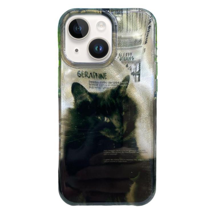 غطاء هاتف من TPU بنمط IMD بحواف مدورة، لهواتف iPhone 14، iPhone 14 Pro، iPhone 14 Pro Max