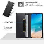 Stitched Line Magnetic RFID Vegan Leather Phone Case, For iPhone X / XS, For iPhone XR, For iPhone XS Max, For iPhone 8 Plus / 7 Plus