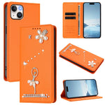 Ballet Girl Diamond Studded RFID Vegan Leather Phone Case, For iPhone 16 Pro, For iPhone 16 Plus, For iPhone 16, For iPhone 15 Pro Max, For iPhone 15 Pro, For iPhone 15 Plus