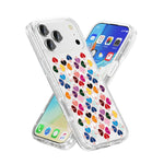 غطاء هاتف بنمط قلب أحمر كريستالي متلألئ، لهواتف iPhone 17 Pro Max، iPhone 17 Pro
