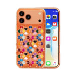 غطاء هاتف بنمط قلب أحمر كريستالي متلألئ، لهواتف iPhone 17 Pro Max، iPhone 17 Pro