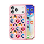 غطاء هاتف بنمط قلب أحمر كريستالي متلألئ، لهواتف iPhone 17 Pro Max، iPhone 17 Pro