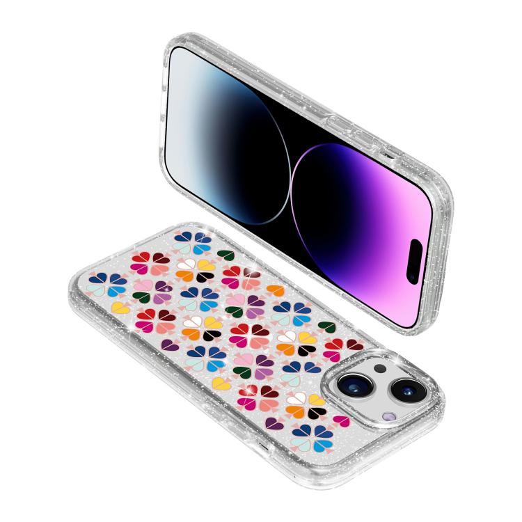 Glittering Crystal Red Heart Pattern Phone Case, For iPhone 15, For iPhone 14 Plus, For iPhone 14, For iPhone 14 Pro, For iPhone 14 Pro Max, For iPhone 13 Pro Max, For iPhone 13 Pro, For iPhone 13
