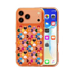 Transparent Crystal Red Heart Pattern Phone Case, For iPhone 17 Pro Max, For iPhone 17 Pro