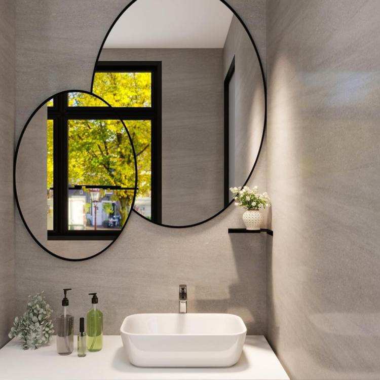 Wall-Mounted Acrylic Corner Shelf Triangular Storage Rack, Single Pack, 2pcs/Pack