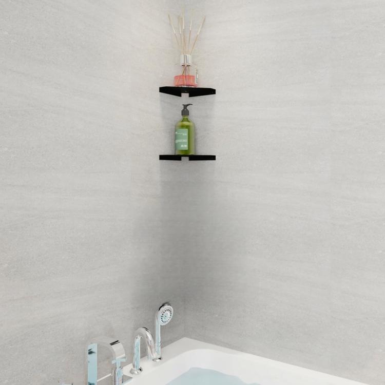 Wall-Mounted Acrylic Corner Shelf Triangular Storage Rack, Single Pack, 2pcs/Pack