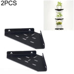 Wall-Mounted Acrylic Corner Shelf Triangular Storage Rack, Single Pack, 2pcs/Pack