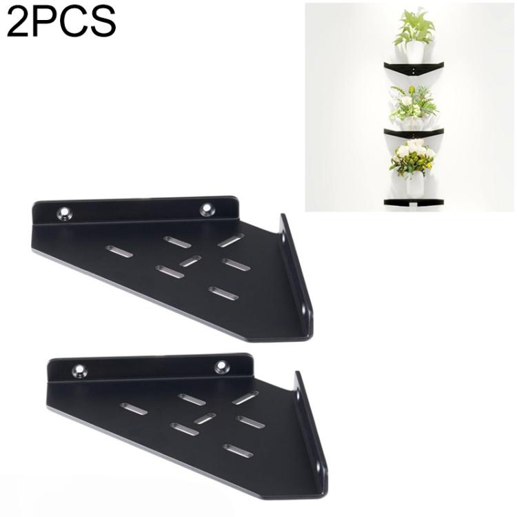 Wall-Mounted Acrylic Corner Shelf Triangular Storage Rack, Single Pack, 2pcs/Pack