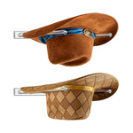 Wall-Mounted Clear Acrylic Three Holes Adjustable Cowboy Hat Storage Rack, Single Pack, 2pcs/Pack