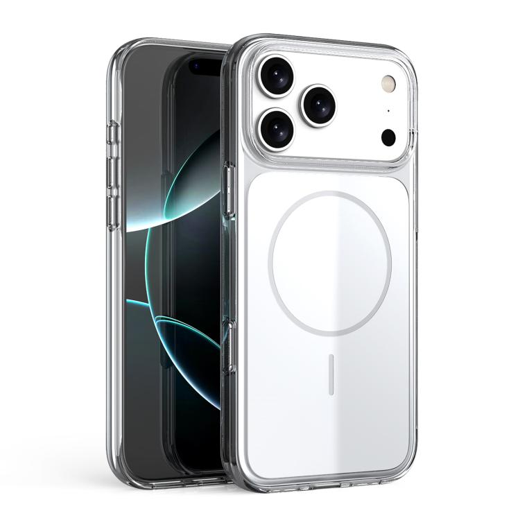 غطاء هاتف شفاف من PC مقاوم للصدمات ومغناطيسي، لهواتف iPhone 17 Pro Max، iPhone 17 Pro