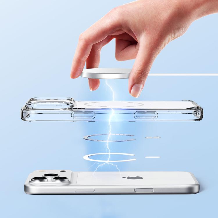 Translucent PC Magnetic Shockproof Phone Case, For iPhone 18 Pro / 17 Pro, For iPhone 18 Pro Max / 17 Pro Max