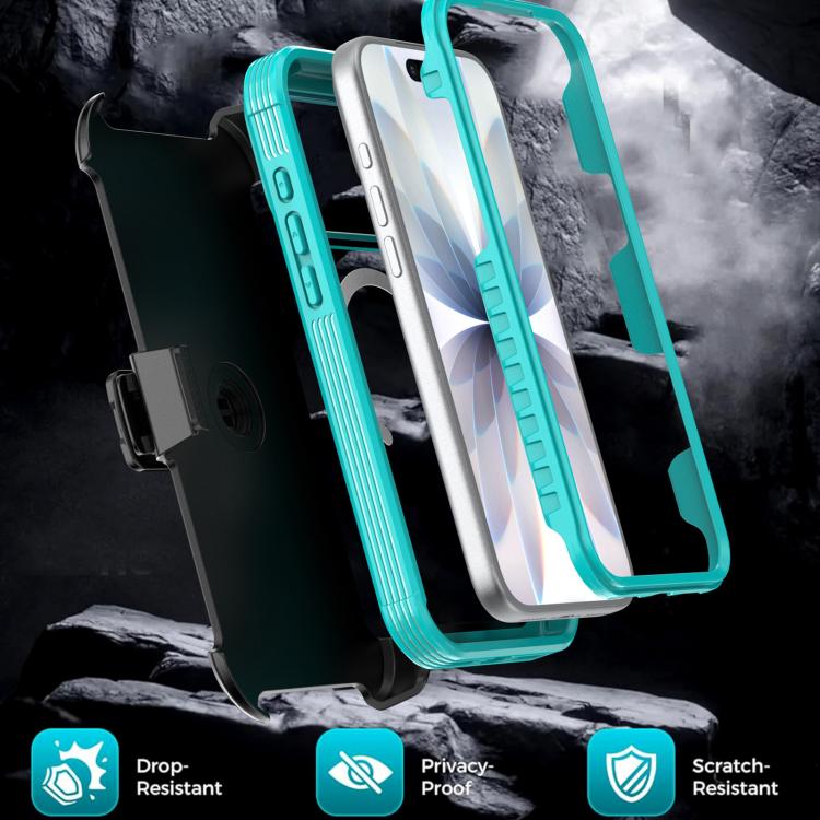 غطاء هاتف أكريليك كامل التغطية مغناطيسي مع مشبك خلفي، لهواتف iPhone 17 Pro Max، iPhone 17 Pro، iPhone 17، iPhone Air، iPhone 16 Pro Max، iPhone 16 Pro
