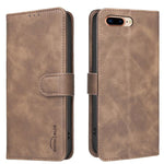 Solid Color Calfskin Texture RFID Vegan Leather Phone Case, For iPhone XS Max, For iPhone 6 Plus/7 Plus/8 Plus, For iPhone 6 / 7 / 8