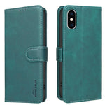 Solid Color Calfskin Texture RFID Vegan Leather Phone Case, For iPhone XS Max, For iPhone 6 Plus/7 Plus/8 Plus, For iPhone 6 / 7 / 8