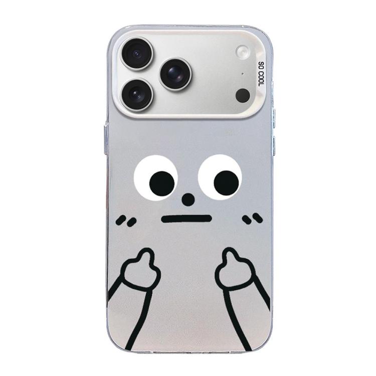 Little Man Gestures Colored Silver Frosted PC Hybrid TPU Phone Case, For iPhone 18 Pro / 17 Pro, For iPhone 18 Pro Max / 17 Pro Max, For iPhone 17e / 16e, For iPhone 17, For iPhone Air, For iPhone 16 Pro Max, For iPhone 16 Pro, For iPhone 16 Plus      ...