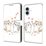Crystal-Like Painted Vegan Leather Phone Case, For iPhone 17e / 16e, For iPhone 17 Pro Max, For iPhone 17 Pro, For iPhone 17