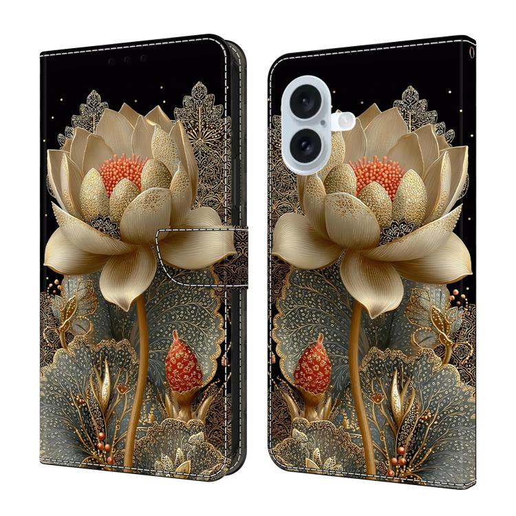 Crystal-Like Painted Vegan Leather Phone Case, For iPhone 17e / 16e, For iPhone 17 Pro Max, For iPhone 17 Pro, For iPhone 17
