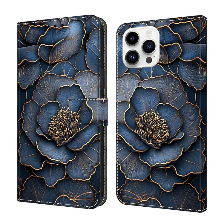 Crystal-Like Painted Vegan Leather Phone Case, For iPhone 15 Pro Max, For iPhone 15 Pro, For iPhone 14 / 13, For iPhone 14 Pro