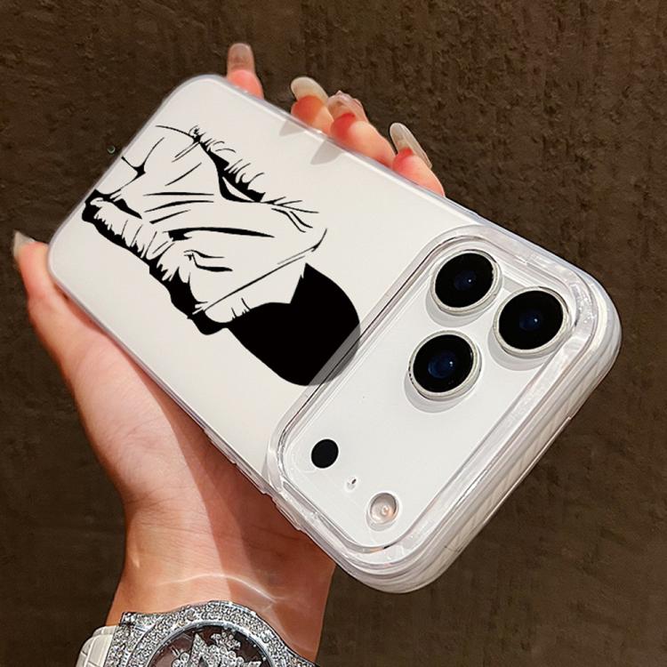 حافظة هاتف بإطار شفاف مع تصميم IMD كريمي، لهواتف iPhone 11 Pro Max، iPhone 11، iPhone 11 Pro، iPhone X / XS، iPhone XR، iPhone XS Max، iPhone 8 Plus / 7 Plus
