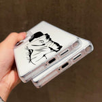حافظة هاتف بإطار شفاف مع تصميم IMD كريمي، لهواتف iPhone 11 Pro Max، iPhone 11، iPhone 11 Pro، iPhone X / XS، iPhone XR، iPhone XS Max، iPhone 8 Plus / 7 Plus