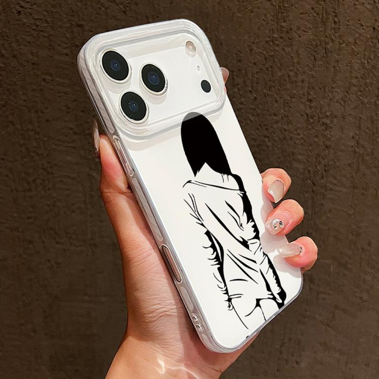 حافظة هاتف بإطار شفاف مع تصميم IMD كريمي، لهواتف iPhone 11 Pro Max، iPhone 11، iPhone 11 Pro، iPhone X / XS، iPhone XR، iPhone XS Max، iPhone 8 Plus / 7 Plus