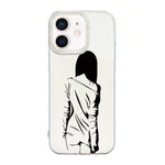 حافظة هاتف بإطار شفاف مع تصميم IMD كريمي، لهواتف iPhone 11 Pro Max، iPhone 11، iPhone 11 Pro، iPhone X / XS، iPhone XR، iPhone XS Max، iPhone 8 Plus / 7 Plus