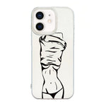 حافظة هاتف بإطار شفاف مع تصميم IMD كريمي، لهواتف iPhone 11 Pro Max، iPhone 11، iPhone 11 Pro، iPhone X / XS، iPhone XR، iPhone XS Max، iPhone 8 Plus / 7 Plus