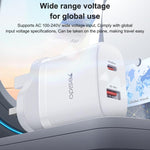 Yesido YC152 PD20W USB-C / Type-C and QC18W USB-A Dual Ports Charger Set with Type-C to Type-C Cable, YC152