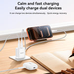 Yesido YC17U 12W 2.4A USB Dual Ports Charger Set with 1m USB to Type-C Data Cable, YC17U