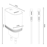 Yesido YC105 PD20W Type-C Charger Set with 1m Type-C to Type-C Data Cable, YC105