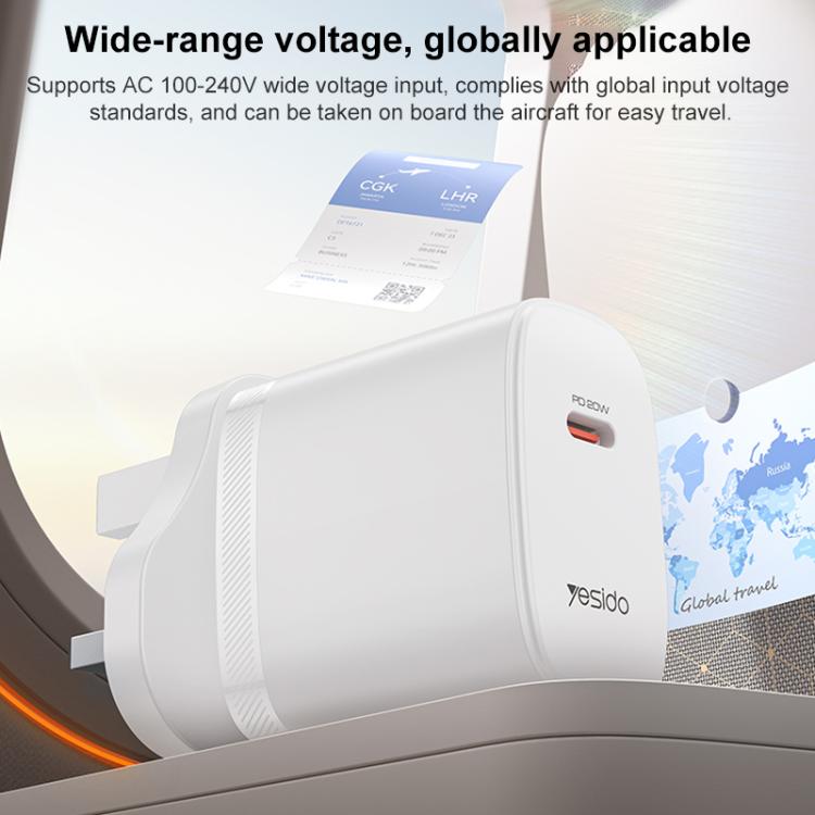 Yesido YC151 PD20W Type-C Charger Set with 1m Type-C to Type-C Data Cable, YC151