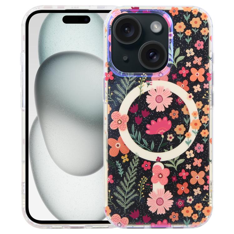 IMD Blue Light Jungle Series Magnetic Phone Case, For iPhone 16, For iPhone 15 Pro Max, For iPhone 15 Pro, For iPhone 15 Plus / 14 Plus, For iPhone 15, For iPhone 14 / 13, For iPhone 14 Pro, For iPhone 14 Pro Max