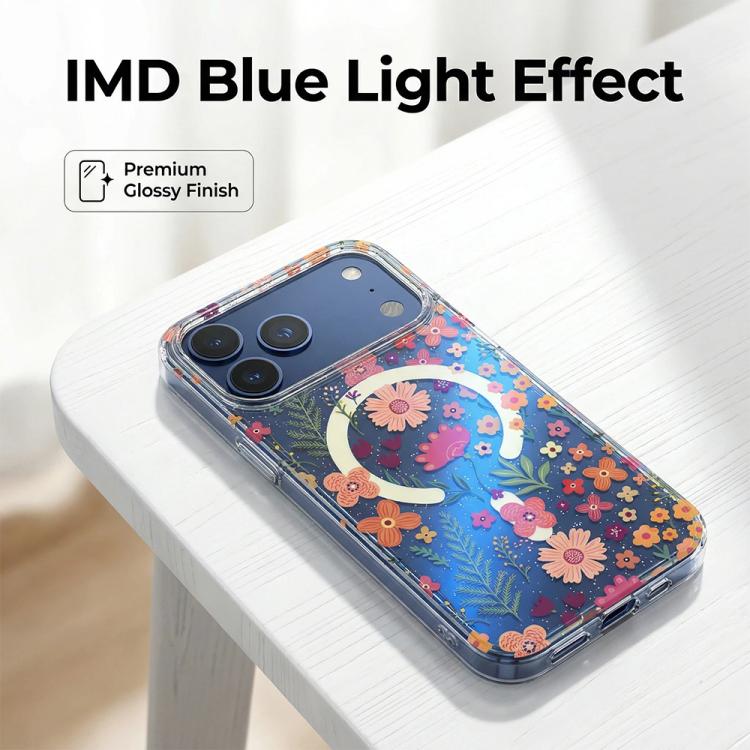 IMD Blue Light Jungle Series Magnetic Phone Case, For iPhone 16, For iPhone 15 Pro Max, For iPhone 15 Pro, For iPhone 15 Plus / 14 Plus, For iPhone 15, For iPhone 14 / 13, For iPhone 14 Pro, For iPhone 14 Pro Max