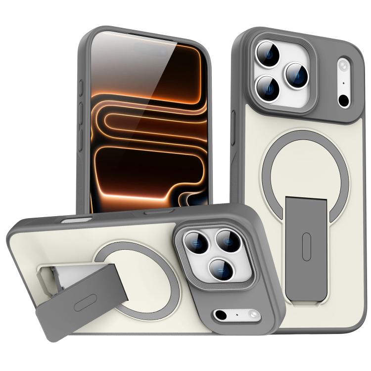 Skin Feel Invisible Kickstand MagSafe Phone Case, For iPhone 16e / 17e, For iPhone 17 Pro Max, For iPhone 17 Pro, For iPhone 17, For iPhone Air