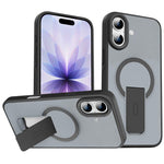 Skin Feel Invisible Kickstand MagSafe Phone Case, For iPhone 16e / 17e, For iPhone 17 Pro Max, For iPhone 17 Pro, For iPhone 17, For iPhone Air